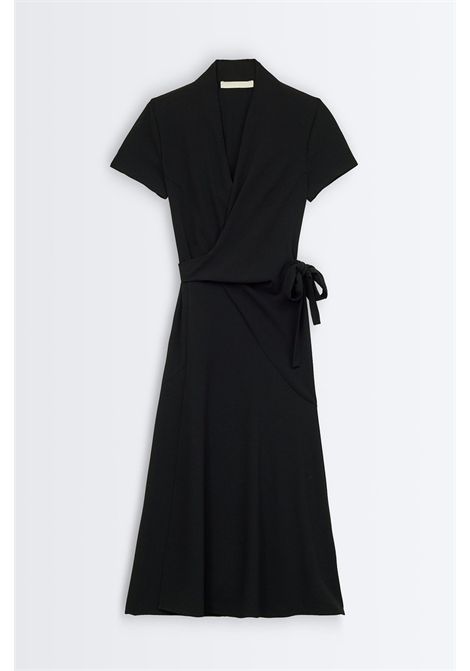 Vanessa Bruno Abito Lungo Halima a Portafoglio in Crêpe Nero Donna Vanessa Bruno | Abiti | 6HVA58-V08807999